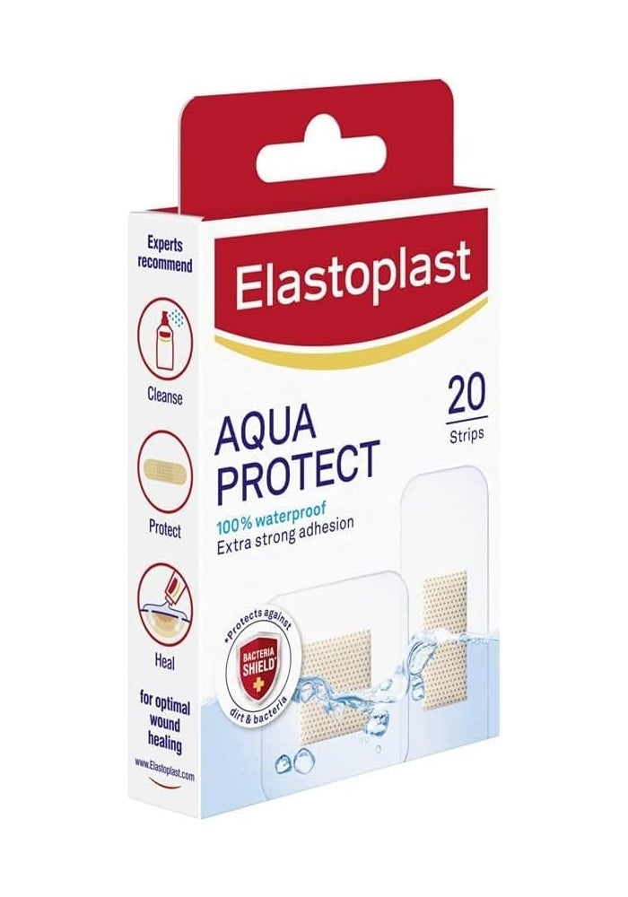 Elastoplast Aqua Protect Waterproof Plasters - 20 Count for Swimming and Showering - Image 3